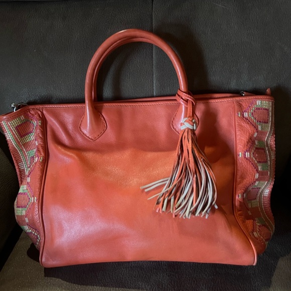Isabella Fiore Leather orange leather purse! - Picture 1 of 6